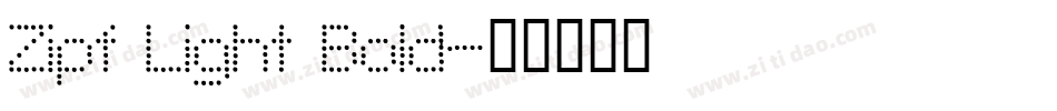 Zipf Light Bold字体转换